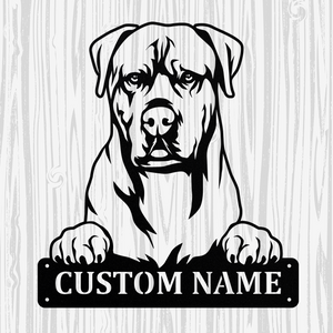Personalized Boerboel Metal Sign, Dog Owner Wall Art, Memorial Gift