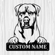 Personalized Boerboel Metal Sign, Dog Owner Wall Art, Memorial Gift