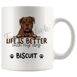 Personalized Great Dane Dog Mom Dad Mug, Custom Dog's Name Gift