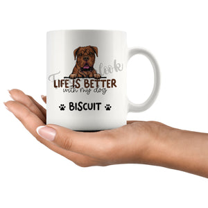 Personalized Great Dane Dog Mom Dad Mug, Custom Dog's Name Gift