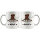 Personalized Bordeaux Great Dane Dog Mom Dad Mug, Custom Dog's Name Gift