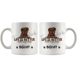 Personalized Great Dane Dog Mom Dad Mug, Custom Dog's Name Gift