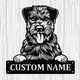 Personalized Border Terrier Metal Sign, Dog Owner Wall Art, Memorial Gift