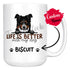 Personalized Border Collie Dog Mom Dad Mug, Custom Dog's Name Gift