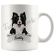 Personalized Border Collie Dog Mom Dad Mug, Funny Dog Owner Gift