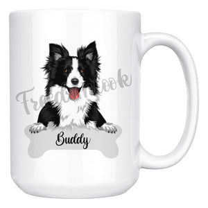 Personalized Border Collie Dog Mom Dad Mug, Funny Dog Owner Gift