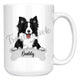 Personalized Border Collie Dog Mom Dad Mug, Funny Dog Owner Gift