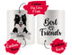 Personalized Border Collie Dog Rescue Mom Dad Mug, Best Dog Owner Gift