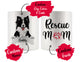 Personalized Border Collie Dog Rescue Mom Dad Mug, Best Dog Owner Gift