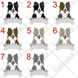 Personalized Border Collie Dog Rescue Mom Dad Mug, Best Dog Owner Gift