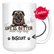 Personalized Border Terrier Dog Mom Dad Mug, Custom Dog's Name Gift