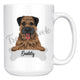 Personalized Border Terrier Dog Mom Dad Mug, Funny Dog Owner Gift