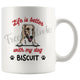 Personalized Borzoi Dog Mom Dad Mug, Custom Dog's Name Gift
