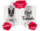 Personalized Boston Terrier Dog Rescue Mom Dad Mug, Best Dog Owner Gift