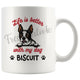 Personalized Boston Terrier Dog Mom Dad Mug, Custom Dog's Name Gift