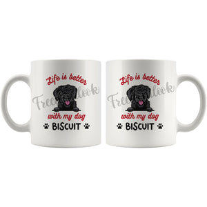 Personalized Bouvier des Flanders Dog Mom Dad Mug, Custom Dog's Name Gift