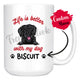 Personalized Bouvier des Flanders Dog Mom Dad Mug, Custom Dog's Name Gift