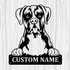 Personalized Boxer Metal Sign, Dog Owner Wall Art, Memorial Gift