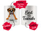 Personalized Boxer Dog Rescue Mom Dad Mug, Best Dog Owner Gift