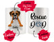 Personalized Boxer Dog Rescue Mom Dad Mug, Best Dog Owner Gift