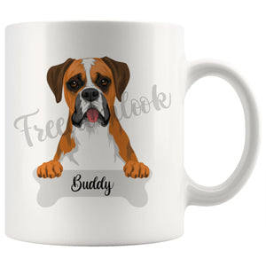 Personalized Boxer Dog Mom Dad Mug, Funny Dog Owner Gift