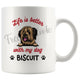 Personalized Briard Dog Mom Dad Mug, Custom Dog's Name Gift