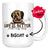 Personalized Briard Dog Mom Dad Mug, Custom Dog's Name Gift