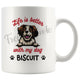 Personalized Brittany Dog Mom Dad Mug, Custom Dog's Name Gift