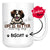Personalized Brittany Dog Mom Dad Mug, Custom Dog's Name Gift