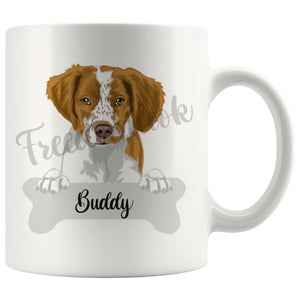 Personalized Brittany Dog Mom Dad Mug, Funny Dog Owner Gift