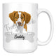 Personalized Brittany Dog Mom Dad Mug, Funny Dog Owner Gift