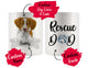 Personalized Brittany Dog Rescue Mom Dad Mug, Best Dog Owner Gift