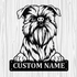 Personalized Brussels Griffon Metal Sign, Dog Owner Wall Art, Memorial Gift