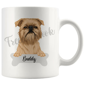 Personalized Brussels Griffon Dog Mom Dad Mug, Funny Dog Owner Gift