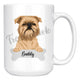 Personalized Brussels Griffon Dog Mom Dad Mug, Funny Dog Owner Gift