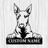 Personalized Bull Terrier Metal Sign, Dog Owner Wall Art, Memorial Gift