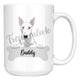 Personalized Bull Terrier Dog Mom Dad Mug, Funny Dog Owner Gift