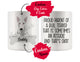 Personalized Bull Terrier Dog Mom Dad Mug, Funny Dog Owner Gift