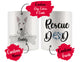 Personalized Bull Terrier Dog Rescue Mom Dad Mug, Best Dog Owner Gift