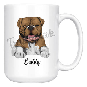 Personalized Bulldog Dog Mom Dad Mug, Funny Dog Owner Gift