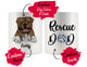 Personalized Bulldog Dog Rescue Mom Dad Mug, Best Dog Owner Gift