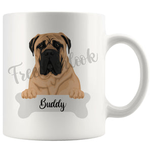 Personalized Bullmastiff Dog Mom Dad Mug, Funny Dog Owner Gift