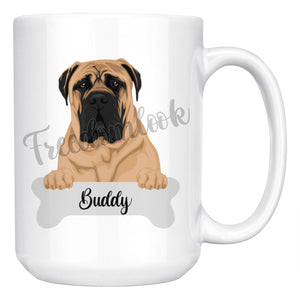 Personalized Bullmastiff Dog Mom Dad Mug, Funny Dog Owner Gift