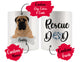 Personalized Bullmastiff Dog Rescue Mom Dad Mug, Best Dog Owner Gift