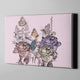 Butterflies With Rose Canvas Art - Freedom Look
