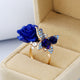 Butterfly & Flower Adjustable Ring For Elegant Woman (Spring 2018) - Freedom Look