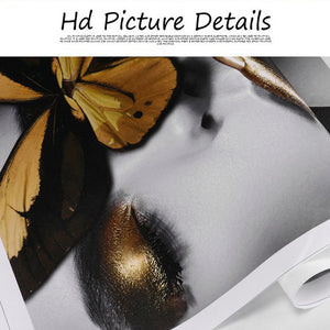 Butterfly Canvas Painting For Living Room - Freedom Look