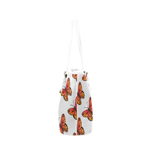 Monarch Butterflies  Leather Tote Bag - Freedom Look