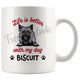 Personalized Caim Terrier Dog Mom Dad Mug, Custom Dog's Name Gift