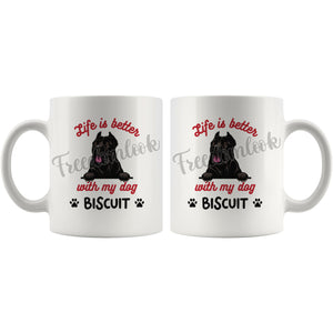 Personalized Cane Corso Dog Mom Dad Mug, Custom Dog's Name Gift